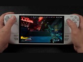 Il gameplay di Borderlands 4 in esecuzione sullo Steam Deck, che mostra una bassa frequenza di fotogrammi sullo schermo mentre viene giocato a mano (Fonte immagine: ETA PRIME via YouTube)