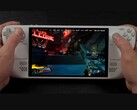 Il gameplay di Borderlands 4 in esecuzione sullo Steam Deck, che mostra una bassa frequenza di fotogrammi sullo schermo mentre viene giocato a mano (Fonte immagine: ETA PRIME via YouTube)