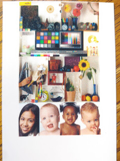 Inkwon Tag - Campione di stampa fotografica adesiva.