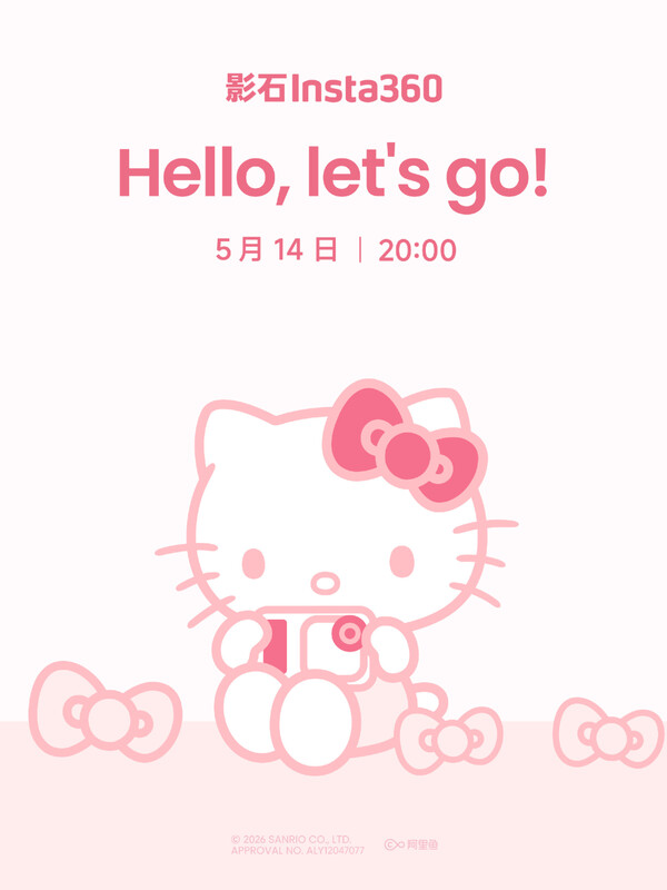 Il teaser di Insta360 Go Ultra x Hello Kitty Edition.