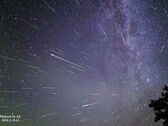 Un'immagine delle Perseidi sopra la Cina (Fonte: Xiang Zhan e Planetario di Pechino)