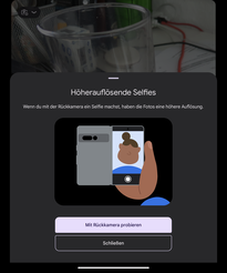 La fotocamera principale può essere utilizzata anche per i selfie.