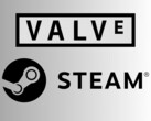 Loghi di Valve e Steam (Fonte immagine: Valve Corporation, dominio pubblico, via Wikimedia Commons, DemonDays64, modifica del file di Valve Corporation, dominio pubblico, via Wikimedia Commons)