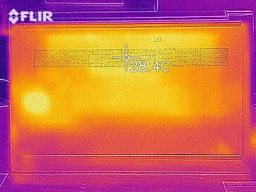 Immagine termica - Funzionamento al minimo (lato inferiore)