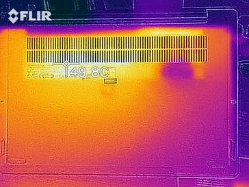 Distribuzione del calore sotto carico - lato inferiore