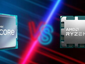 La famiglia Intel Raptor Lake comprende le SKU K e KF Core i9, Core i7 e Core i5. (Fonte: Gam-Ol su Pixabay, AMD, Intel modificato)