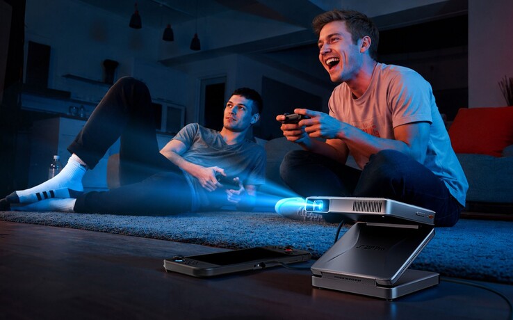 Il proiettore a tre ante Aurzen Zip Pro può essere collegato alla Nintendo Switch.