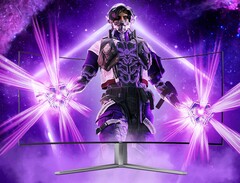 L'ultimo monitor OLED di AOC si basa su un pannello da 45 pollici altamente curvo. (Immagine: AOC)