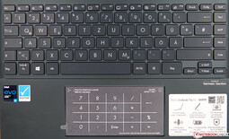 Tastiera dell'Asus ZenBook Flip 13 UX363