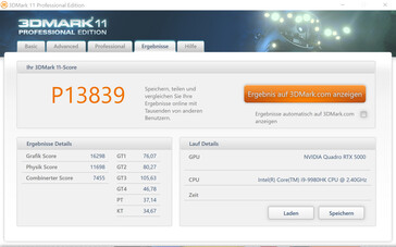 3DMark 11 (modalità batteria)