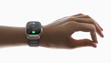 Apple Watch Ultra 2 - Gesto del doppio tocco. (Fonte immagine: Apple)