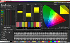 CalMAN: Precisione del colore – Modalità colore Boost, spazio colore target DCI P3