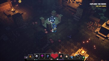 Nella foto: uno screenshot di gioco tratto da Minecraft Dungeons.