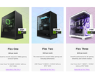 Uno screenshot del programma di abbonamento NZXT Flex PC, che evidenzia i diversi livelli disponibili per i consumatori
