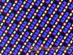Matrice di subpixel nitidi dalla sovrapposizione lucida