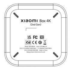 Design del pannello posteriore dello Xiaomi Box 4K di seconda generazione (brevetto) (Fonte: FCC ID)