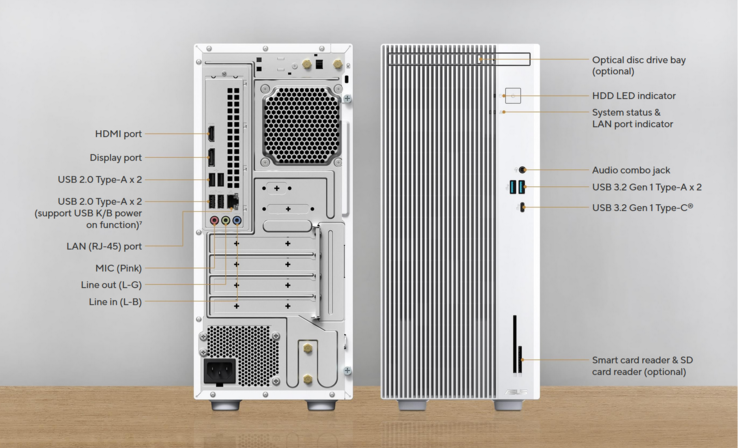 Opzioni di connettività. (Fonte immagine: Asus)