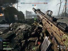 Le armi in Battlefield 6 si copriranno di schizzi di sangue durante il combattimento. (Fonte: ModernWarzone su X)