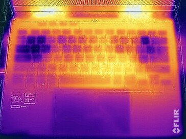 Test di sollecitazione delle temperature superficiali (in alto)