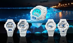Casio presenta la serie Hidden Glow v2 di orologi G-Shock con quadranti fosforescenti blu che brillano come il plancton marino. (Fonte: Casio)