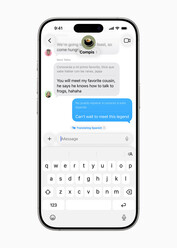Traduzione in diretta delle telefonate (fonte: Apple)