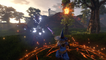 Un'immagine che mostra uno scontro in Outward Definitive Edition