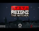 Reigns: The Witcher uscirà il 25 febbraio. (Fonte immagine: DevolverDigital via YouTube)