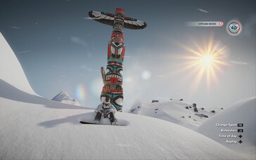 Nella foto: uno screenshot del gameplay di Steep.