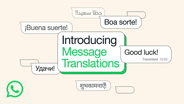 WhatsApp afferma che la traduzione avviene sul dispositivo per mantenere la privacy. (Fonte immagine: WhatsApp)