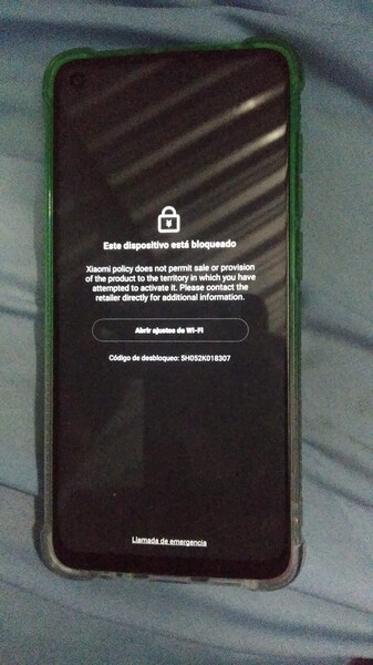 Telefono Xiaomi bloccato a Cuba. (Fonte: Reddit - u/yn4v4s)
