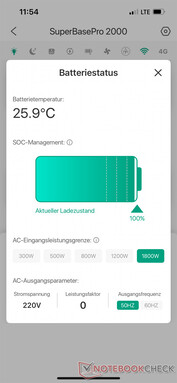 Dettagli e impostazioni della batteria