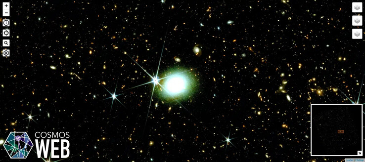 Un esempio di ciò che si può vedere su questa mappa. (Fonte: COSMOS-Web)