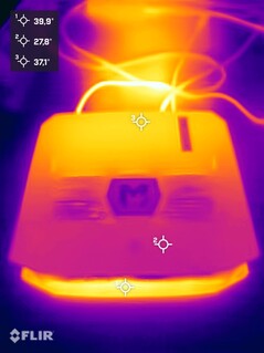 Bosgame M5 durante lo stress test (lato superiore)