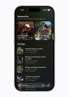 Apple L'intelligenza artificiale è in grado di individuare filmati interessanti registrati dalle telecamere e di aggiungere una descrizione testuale.