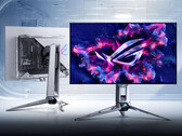 Asus ROG Swift OLED PG27AQWP-W adotta un design semi-trasparente, a differenza di molti monitor equivalenti. (Fonte: Asus)