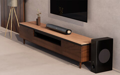 Creative presenta Stage Pro, una soundbar dotata di un subwoofer esterno. (Fonte: Creative Technology)