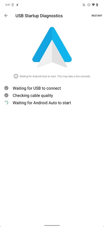 Android Secondo quanto riferito, Auto ha nuove schermate di avvio. (Fonte: Mishaal Rahman via Twitter)