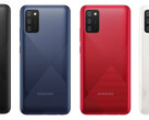 Il Galaxy A02s in tutti i colori conosciuti. (Fonte: Samsung)