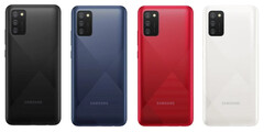 Il Galaxy A02s in tutti i colori conosciuti. (Fonte: Samsung)