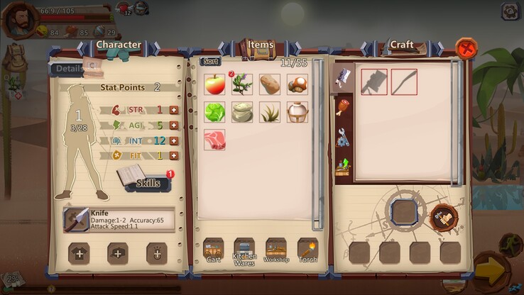 Un'immagine che mostra l'inventario in Home Behind. (Fonte: Steam)