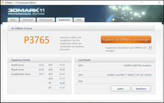 3DMark 11 (utilizzando la batteria)