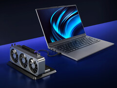 Il Lecoo Pro 14 Core Edition è alimentato dal processore Intel Core Ultra 5 135H. Nella foto: il portatile con una configurazione eGPU.