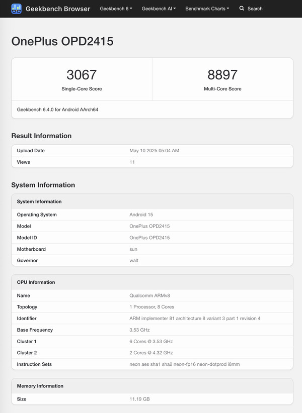 (Fonte: Geekbench)