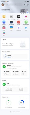 Interfaccia dell'app