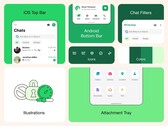 Meta ha rielaborato il design di WhatsApp su Android e iOS. (Immagine: Meta)