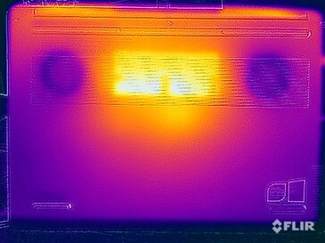 Test di sollecitazione delle temperature superficiali (in basso)