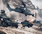 Battlefield 6, con una schermata che mostra veicoli dell'esercito e figuranti armati, si preannuncia come un forte ritorno per la serie di giochi. (Fonte immagine: DICE) 