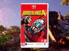 Viene mostrata la foto della scatola di Borderlands 4 Switch 2 (Fonte: GamingReplay con modifiche)