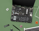 Una foto promozionale del Framework Laptop 13 che ne mostra gli interni