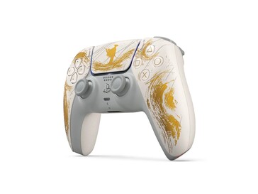 Il controller DualSense Gold Ghost of Yotei Limited Edition. (Fonte: PlayStation)